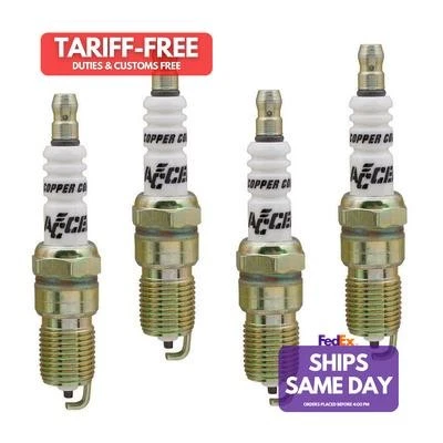 Accel ACL0526-4 14 mm Thread Tapered Seat Spark Plug Pack of 4 Performance Parts - Image 1 of 4