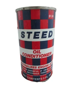 Vintage 5 oz. Can of Steed Oil Conditioner ~ EMPTY - Bild 1 von 6
