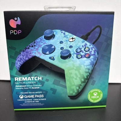 REMATCH Advanced Wired Controller: Glitch Green Xbox Series X/S & Xbox One NIB - Image 1 of 4