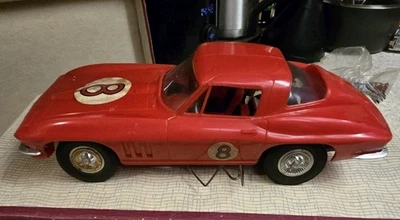 Linha de controle de amarração movida a gás Cox Chevy Chevrolet Corvette carro de corrida vermelho #8 - Imagem 1 de 4