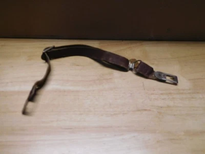 Vintage Fire Helmet Chin Strap-Leather - Image 1 of 4