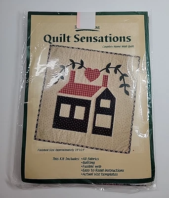 Quilt Sensations by Fabric Traditions Country Home Wall Quilt Kit 19 x 19” Hobby - Image 1 of 4