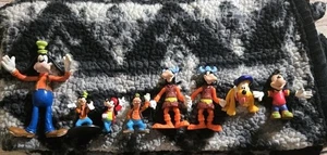 Vintage Walt Disney Goofy/Pluto Rubber Figures Cake Toppers Lot of 8 - Picture 1 of 6