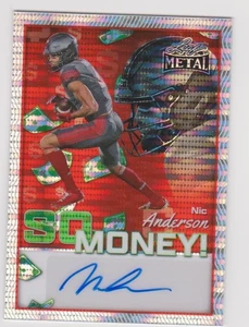 2025 Leaf Metal Nic Anderson Auto Autograph SO MONEY Red Pulsar #2/3 LSU Tigers - Bild 1 von 2