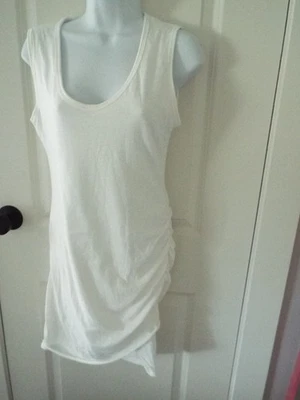 NWT Wasabi+Mint Women's Sleeveless Cinched Side Dress L  Ivory Sz M - Image 1 of 4