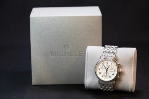 Michele CSX-36 Edelstahl Damenuhr MW03D00A0025 EUC - Bild 1 von 14