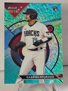 2023 Topps Finest #89 Gabriel Moreno RC Aqua Shimmer/175 - Foto 1 di 2