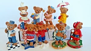 9 Kuddlers Korner Bear of the month figurine 2002...see list in listing - Picture 1 of 3