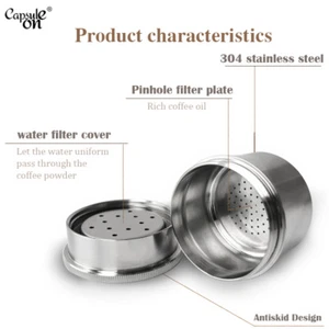 Acciaio inox-illy-caffè-capsula-illimitato-riutilizzabile-capsule inox-acciaio - Foto 1 di 4