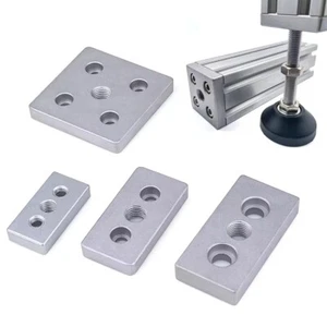 2PCS Foot Pad Mouting Plate Support Caster Fixed End Plate for Aluminum Profiles - Picture 1 of 15