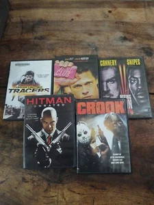 5x DVD lot Action Crook Hitman Fight Club Rising Sun etc - Imagen 1 de 6