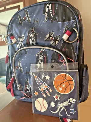 School Pottery Barn Kids STAR WARS BACKPACK Kylo Ren Travel Bag grogu . - Image 1 of 4