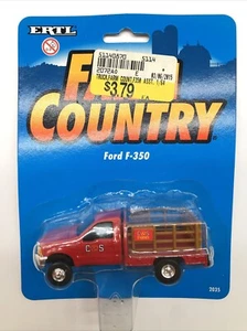 Ertl Farm Country Ford F-350 C&S Farms Stakebed Pickup Truck 1/64 - New - 1998 - Picture 1 of 6