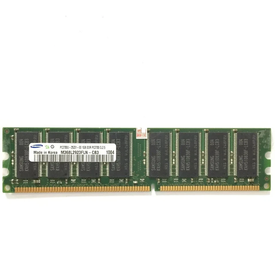 PC2700 DDR DDR1 333 DDR1-333 PC 2700 DUAL RANK 2RX8 64X8 NON-ECC INTEL PC RAM - Image 1 of 1
