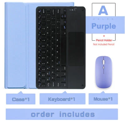 Touchpad Keyboard Smart Case Mouse For Samsung Galaxy Tab A9 Plus A8 S9 FE S8 S7 - Image 1 of 4