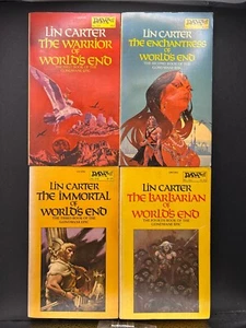 Lin Carter Gondwane Epic DAW 1st Prints 1974–76 Sci-Fi Fantasy Lot VG 4 Books - Picture 1 of 10
