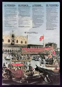 In VENICE poster poster poster Venice Venice Venice Canal Doge's Palace D81 - Picture 1 of 1