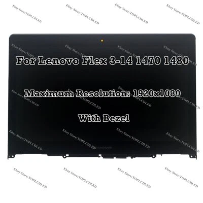 14" LCD LED Anzeige Bildschirm Berühren Baugruppe Für Lenovo Flex 3-14 80JK 80R3 - Bild 1 von 4