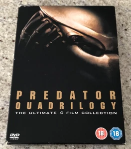 PREDATOR  QUADRILOGY - PREDATOR 1&2 AVP 1&2 - REGION 2 -4 MOVIE DVD SET LIKE NEW - Picture 1 of 8