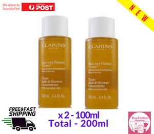 Clarins Tonic Bath & Shower Concentrate (2 x 100 ml = 200ml) NEW - NO BOX - Picture 1 of 1