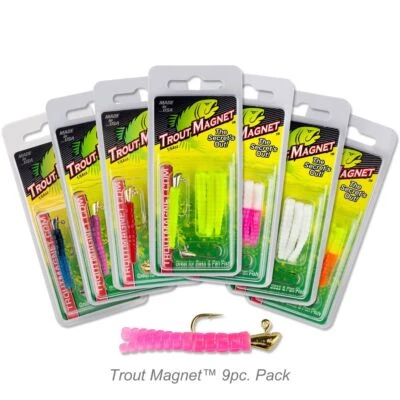 Leland's Trout Magnet 9 Pc 7 Bodies 2 Hooks Per Pack - Choose Colors - Image 1 of 3