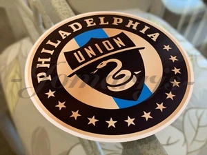 Philadelphia Union FC Soccer Logo MLS Sticker Decal #PhilaUnion waterproof 2-18" - Picture 1 of 2
