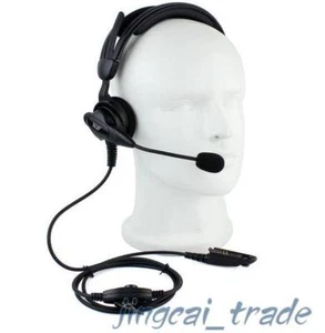 Heavy Duty Overhead Headset for Motorola Radio GP328 GP340 GP380 with boom mic - Picture 1 of 4