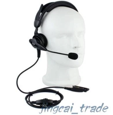 Heavy Duty Overhead Headset for Motorola Radio GP328 GP340 GP380 with boom mic - Image 1 of 4