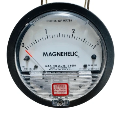 Dwyer 2003 Magnehelic Differential Pressure Gauge 0 to 3 Inch of Water - Image 1 of 4