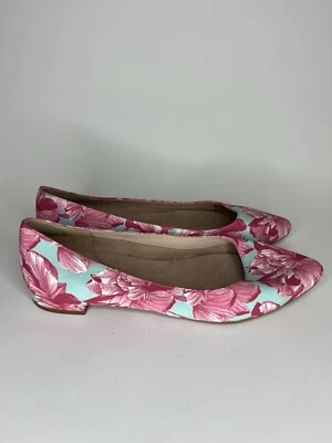 Aerosoles Flats Shoes Women Size 9.5M Floral Print Textile Pink Blue - Image 1 of 4