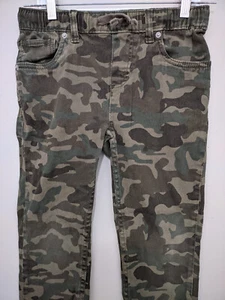 Levis Pants Boys 10 Green Jogger Pullon Camouflag Drawstring 5 Pocket Stretch - Picture 1 of 15