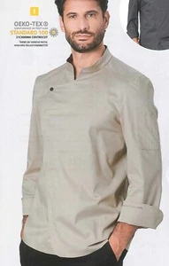 GIACCA UOMO CUOCO PROFESSIONALE LINEA DANTE MISTO COTONE MARCA SIGGI ART.DANTE  - Imagen 1 de 5