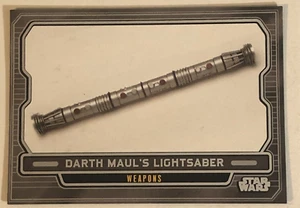 Star Wars Galactic Files Vintage Trading Card #695 Darth Maul Lightsaber - Picture 1 of 2