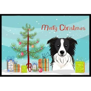 Carolines Treasures BB1613MAT Christmas Tree & Border Collie Indoor or Outdoo... - Picture 1 of 1