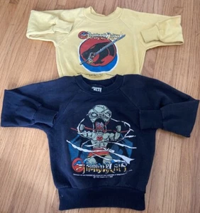 Rare 80s Thundercats LionO Childs Sweatshirt True Vintage sz 5 + 6 1985 lot of 2 - Picture 1 of 14