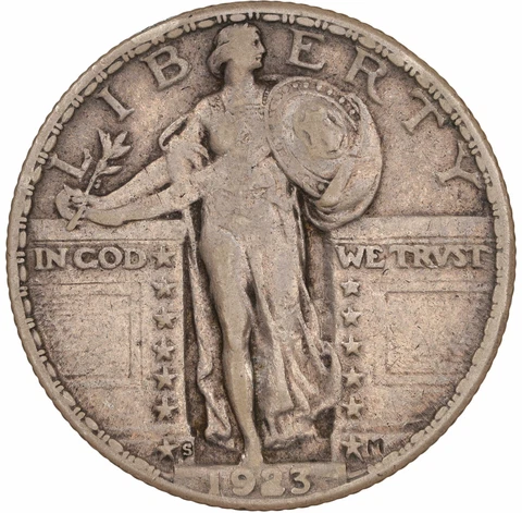 1923-S 25C NGC XF40 Standing Liberty Quarter 006009 Cover