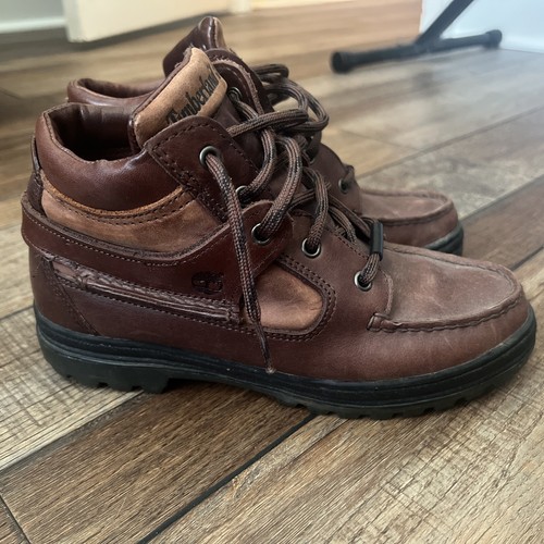 Stivaletti Chukka marroni Timberland donna Gore Tex 38345 con lacci taglia 6 M