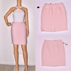 NUOVO! Gonna a matita Grace Elements donna misto lana tweed rosa taglia 2P - Foto 1 di 7
