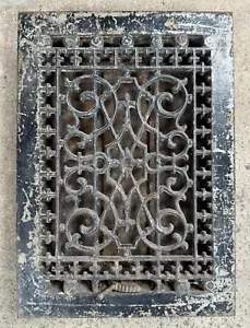 Antique Tuttle & Bailey Mechanical Louvered, Victorian 1885 Grate Vent, 14x10 in - Picture 1 of 8