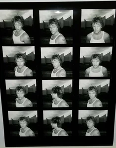 JON BON JOVI BLACK & WHITE CONTACT SHEET PROOF PHOTO BW ROCK STAR METAL MUSIC - Picture 1 of 12