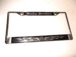 Harley-Davidson Bar & Shield with Tribal Graphic Metal Car License Plate Frame - Picture 1 of 2