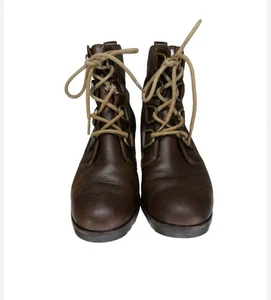 Sorel Cate Stiefeletten Damen 8 braun Leder Schnürschuh Blockabsatz Booties - Bild 1 von 10