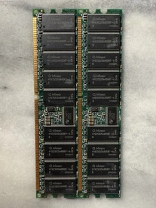 (X2) 256MB INFINEON DDR333 MEMORY RAM HYB25D256800BT-6 - USED SSG388 - Picture 1 of 2