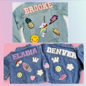Custom Patched Jean Jacket - Picture 1 of 1