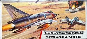 Airfix Model 1:72 SCALE DOGFIGHT DOUBLES Mirage & MIG 15 KIT #03143-5~NEW in OB - Picture 1 of 4