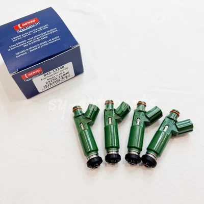 4X 23250-22040 DENSO Fuel Injectors Fit For Toyota Corolla Celica 1.8L 2000-07 Foto 1 de 4