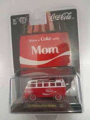 M2 Machines Coca-Cola 1959 VW Microbus Deluxe USA Model Mom Chase 1/750 2024 - Image 1 of 3