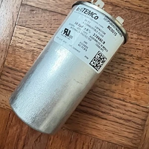 TEMCo 50 uf/MFD 370 VAC volts Round Run Capacitor 50/60 Hz - Picture 1 of 4