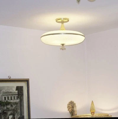 Lámpara de techo vintage 208b años 60 70 mediados de siglo lámpara moderna Lightolier Foto 1 de 4