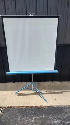 Vintage DA-LITE Movie Slide Projection Portable Screen 40x40 - Image 1 of 4